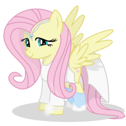 Size: 5100x5100 | Tagged: safe, artist:shadowdark3, fluttershy, pony, g4, absurd resolution, clothes, cosplay, dress, female, galadriel, lord of the rings, simple background, solo, transparent background, vector