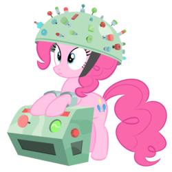 Size: 4000x4000 | Tagged: safe, artist:shadowdark3, pinkie pie, earth pony, pony, feeling pinkie keen, g4, absurd resolution, device, female, simple background, solo, transparent background, vector