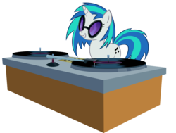 Size: 9222x6962 | Tagged: safe, artist:shadowdark3, dj pon-3, vinyl scratch, pony, unicorn, g4, suited for success, absurd resolution, cutie mark, female, horn, mare, simple background, smiling, solo, sunglasses, teeth, transparent background, vector