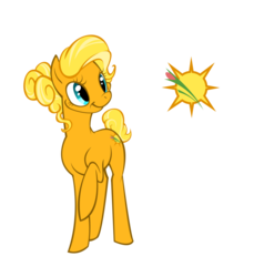 Size: 900x982 | Tagged: dead source, safe, artist:haventide, oc, oc only, oc:goldie belle, earth pony, pony