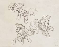 Size: 800x640 | Tagged: safe, artist:kp-shadowsquirrel, pinkie pie, earth pony, pony, g4, female, sketch, sketch dump, solo