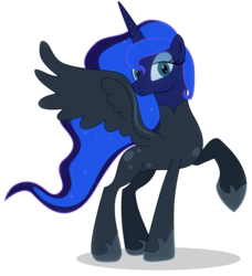 Size: 2100x2300 | Tagged: safe, artist:elsdrake, princess luna, pony, g4, bodysuit, catsuit, clothes, female, high res, latex, latex suit, raised hoof, raised leg, simple background, sneaking suit, solo, stealth suit, transparent background, vector