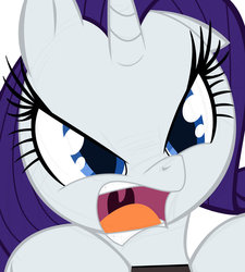 Size: 1024x1138 | Tagged: safe, artist:dracojayproduct, rarity, pony, g4, angry, solo