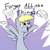 Size: 800x800 | Tagged: safe, artist:aoshistark, derpy hooves, pegasus, pony, g4, female, mare, motivational poster, paper, random, solo