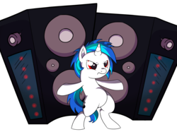 Size: 3274x2451 | Tagged: safe, artist:aqnichols, artist:beechsprout, dj pon-3, vinyl scratch, pony, unicorn, g4, female, high res, simple background, solo, transparent background