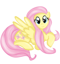 Size: 847x900 | Tagged: safe, artist:rayodragon, fluttershy, pony, g4, female, simple background, solo, white background