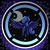 Size: 640x640 | Tagged: safe, artist:pinkie314, princess luna, pony, g4, achievement, circle, eyes closed, female, s1 luna, solo, spread wings, xbox