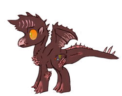 Size: 760x600 | Tagged: safe, artist:themacronian, dragon, alatreon, monster hunter, ponified, simple background, transparent background