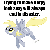 Size: 250x250 | Tagged: safe, derpy hooves, pegasus, pony, g4, female, gif, mare, meta, non-animated gif, solo