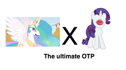 Size: 920x512 | Tagged: safe, princess celestia, rarity, g4, draw on me, exploitable meme, meta, otp