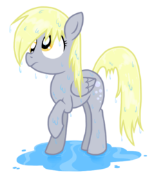 Size: 474x531 | Tagged: safe, derpy hooves, pegasus, pony, g4, female, mare, solo, wet mane