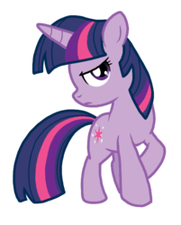 Size: 543x677 | Tagged: safe, artist:nukeleer, twilight sparkle, pony, unicorn, g4, female, raised hoof, simple background, solo, transparent background