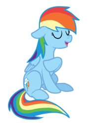 Size: 622x864 | Tagged: safe, artist:nukeleer, rainbow dash, pegasus, pony, g4, female, simple background, solo, transparent background