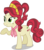 Size: 3489x4000 | Tagged: safe, artist:shelltoon, cherry jubilee, earth pony, pony, g4, female, grin, high res, looking at someone, mare, raised hoof, simple background, smiling, solo, transparent background, vector