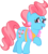 Size: 3487x3914 | Tagged: safe, artist:shelltoon, cup cake, earth pony, pony, g4, apron, clothes, ear piercing, earring, female, high res, hooves to the chest, jewelry, mare, open mouth, piercing, simple background, solo, transparent background, vector