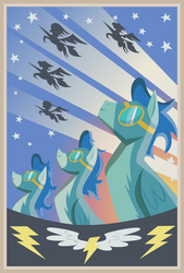 Size: 2046x3024 | Tagged: safe, artist:shelltoon, high res, poster, vector, wonderbolts