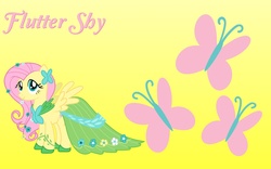 Size: 1920x1200 | Tagged: safe, artist:philiptomkins, fluttershy, pegasus, pony, g4, solo, wallpaper