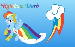 Size: 1920x1200 | Tagged: safe, artist:philiptomkins, rainbow dash, pegasus, pony, g4, solo, wallpaper