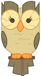 Size: 1000x1857 | Tagged: safe, artist:philiptomkins, owlowiscious, bird, owl, g4, male, perch, simple background, solo, transparent background, vector