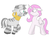 Size: 777x571 | Tagged: safe, artist:klondike, princess celestia, zecora, zebra, g4, filly