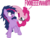 Size: 3231x2450 | Tagged: safe, artist:filiecs, pinkie pie, twilight sparkle, earth pony, pony, unicorn, g4, duo, female, forever, high res, mare, pinkie being pinkie, pinkie physics, simple background, transparent background, unicorn twilight, vector