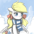 Size: 800x800 | Tagged: safe, artist:johnjoseco, oc, oc only, oc:cloudia, pony, :<, clothes, cloud, cloudy, female, mare, scarf, solo