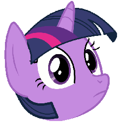 Size: 577x600 | Tagged: safe, twilight sparkle, g4, animated, female, head, head only, mare, spinning