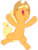 Size: 3240x4320 | Tagged: safe, artist:erockertorres, applejack, earth pony, pony, applebuck season, g4, season 1, female, happy, landing, mare, open mouth, simple background, solo, transparent background, vector