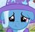 Size: 1000x944 | Tagged: safe, artist:afkrobot, trixie, pony, unicorn, g4, :<, bust, crying, female, floppy ears, frown, looking at you, mare, sad, solo