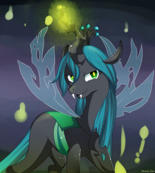 Size: 900x1006 | Tagged: source needed, safe, artist:mandy-zim, queen chrysalis, changeling, changeling queen, g4, female