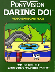 Size: 500x652 | Tagged: safe, daring do, g4, atari, atari 2600, parody, pitfall