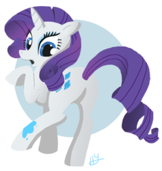 Size: 503x531 | Tagged: safe, artist:lunardawn, rarity, pony, unicorn, g4, female, mare, paint on fur, signature, simple background, solo, transparent background