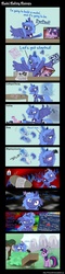 Size: 1200x5000 | Tagged: safe, artist:treez123, princess luna, twilight sparkle, g4, bloodshot eyes, comic, derp, glue, insanity, messy mane, model, rage, s1 luna