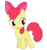 Size: 3500x3731 | Tagged: safe, artist:spikesmustache, apple bloom, earth pony, pony, g4, apple bloom's bow, bow, female, filly, foal, full body, hair bow, high res, hooves, open mouth, simple background, solo, standing, tail, transparent background, vector