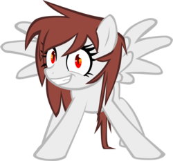 Size: 900x839 | Tagged: dead source, safe, artist:aheartswings, oc, oc only, pegasus, pony, looking at you, simple background, slit pupils, solo, transparent background, vector