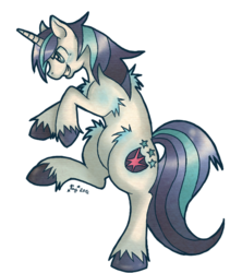 Size: 512x607 | Tagged: safe, artist:pony-untastic, shining armor, pony, unicorn, g4, male, simple background, solo, stallion, standing, standing on one leg, transparent background