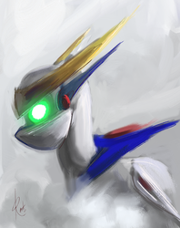 Size: 500x631 | Tagged: safe, artist:skoparov, casshern, crossover, ponified