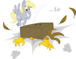 Size: 5037x3939 | Tagged: dead source, safe, artist:anders-art, derpy hooves, gilda, griffon, pegasus, pony, g4, abuse, closet, crushed, duo, female, gildabuse, mare, ouch, simple background, tongue out, transparent background