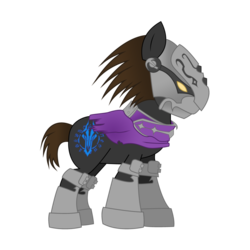 Size: 900x900 | Tagged: safe, artist:shadyhorseman, pony, darksiders, ponified, simple background, solo, strife (darksiders), transparent background