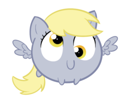 Size: 612x494 | Tagged: safe, artist:ufocookiez, derpy hooves, pegasus, pony, g4, ball, chubbie, cute, female, mare, simple background, solo, transparent background