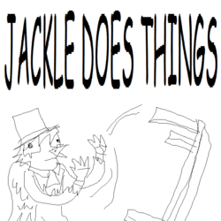 Size: 714x714 | Tagged: safe, artist:jackleapp, oc, oc only, oc:jackleapp, griffon, album cover, comic sans, griffonsona, monochrome, musician, self portrait, solo, stylistic suck, table flip