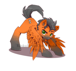 Size: 900x831 | Tagged: safe, artist:kiokulovescheesecake, oc, oc only, pony, solo