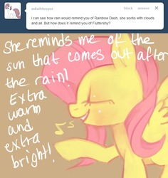 Size: 660x700 | Tagged: dead source, safe, artist:dhui, fluttershy, ask tired pie, g4, tumblr