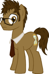 Size: 400x606 | Tagged: safe, artist:tabs, doctor whooves, time turner, earth pony, pony, g4, david tennant, glasses, male, necktie, ponified, simple background, solo, stallion, tenth doctor, the doctor, transparent background