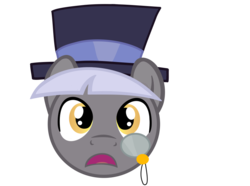 Size: 944x704 | Tagged: safe, artist:thecoltalition, caesar, count caesar, earth pony, pony, g4, hat, male, monocle and top hat, simple background, solo, stallion, transparent background, vector