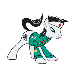 Size: 800x800 | Tagged: safe, artist:averagedraw, keiichi tsuchiya, ponified, simple background, solo, transparent background