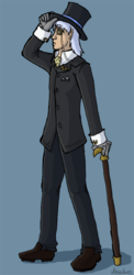 Size: 391x800 | Tagged: safe, artist:noneko, caesar, count caesar, human, g4, hat, humanized, monocle and top hat