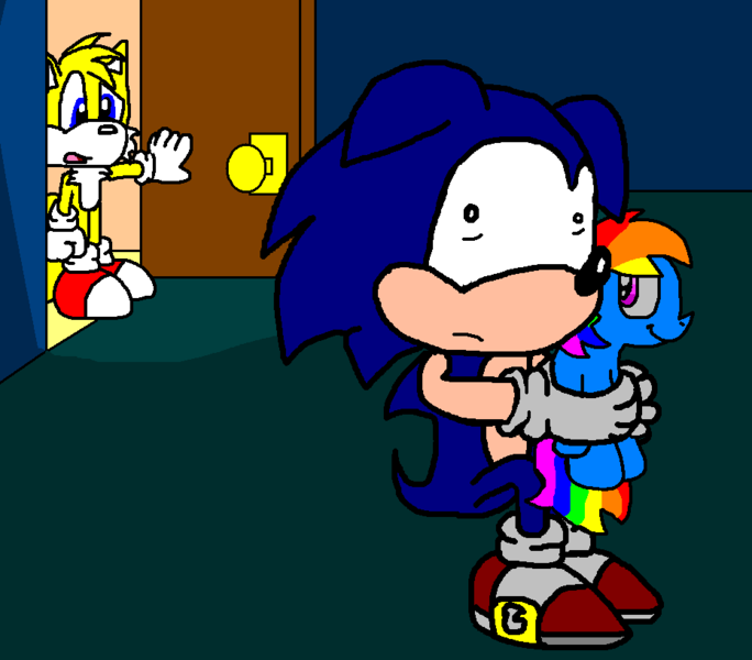 rainbow sonic plush