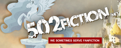 Size: 707x282 | Tagged: safe, artist:moe, artist:tardifice, princess celestia, alicorn, pony, g4, banner, canterlot castle, error message, female, fimfiction, flowing hair, flowing mane, flowing tail, horn, jewelry, large wings, long horn, mare, painting, rearing, regalia, simple background, solo, spread wings, statue, tail, vector, wings