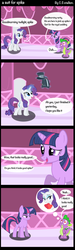 Size: 461x1536 | Tagged: safe, artist:coltsteelstallion, rarity, spike, twilight sparkle, dragon, pony, unicorn, g4, comic, female, heart, heart eyes, implied shipping, implied sparity, implied straight, magic, male, mare, unicorn twilight, wingding eyes